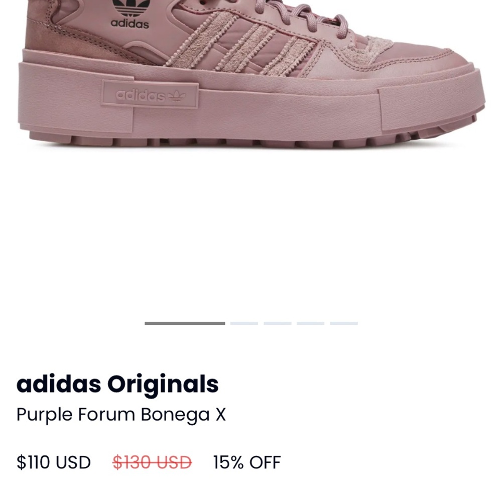 Adidas Originals Purple Forum Bonega X Sneakers